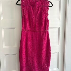 Elegant Pink Lace Dress